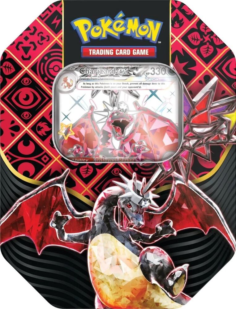 Pokemon Paldean Fates Charizard Thin Tin