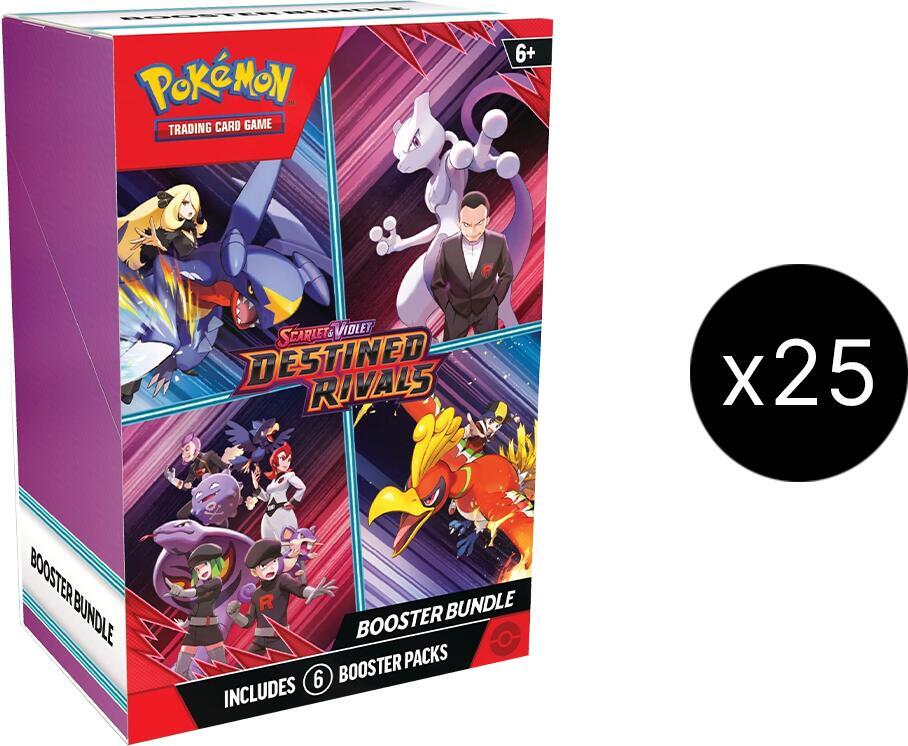 Pokemon Destined Rivals Booster Bundle 25 Box Case