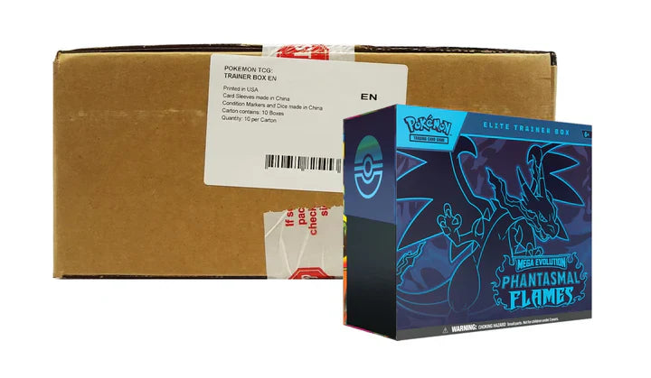 Pokemon Phantasmal Flames Elite Trainer 10 Box Case