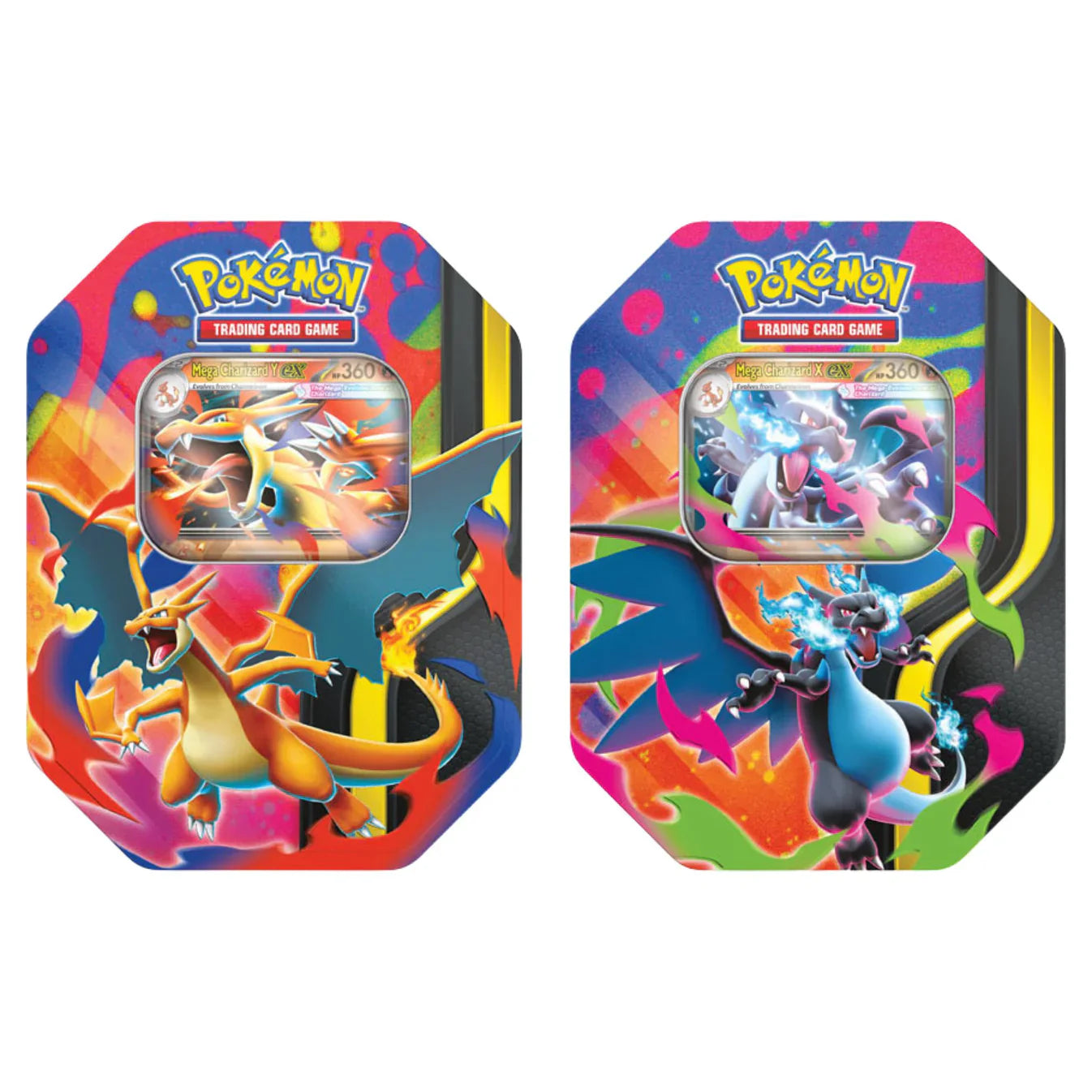 Pokemon Mega Charizard 6 Tin Case