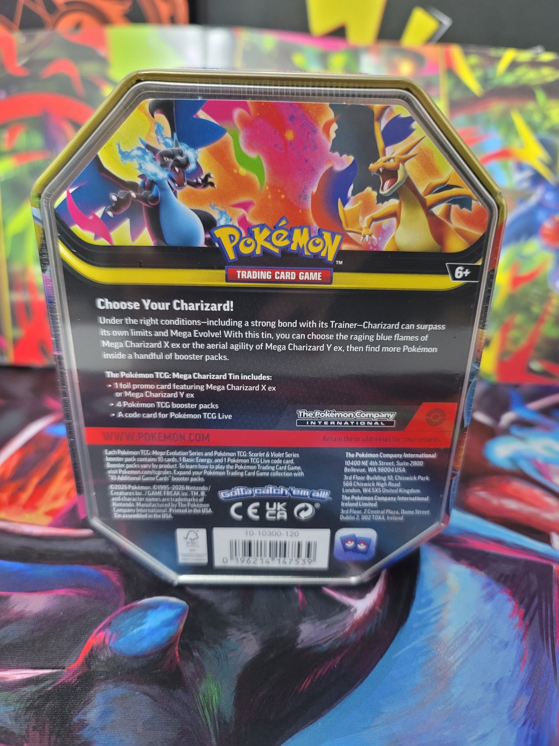 Pokémon TCG: Mega Charizard EX Tin Styles Vary